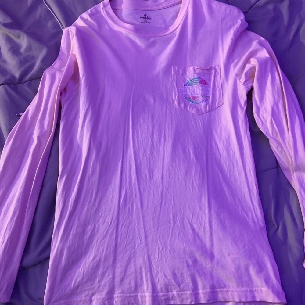 Pink Hawaiian oversized Penn state long sleeve